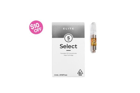 $10 off ANY Select .5g Cart! Scheduled Delivery Banner