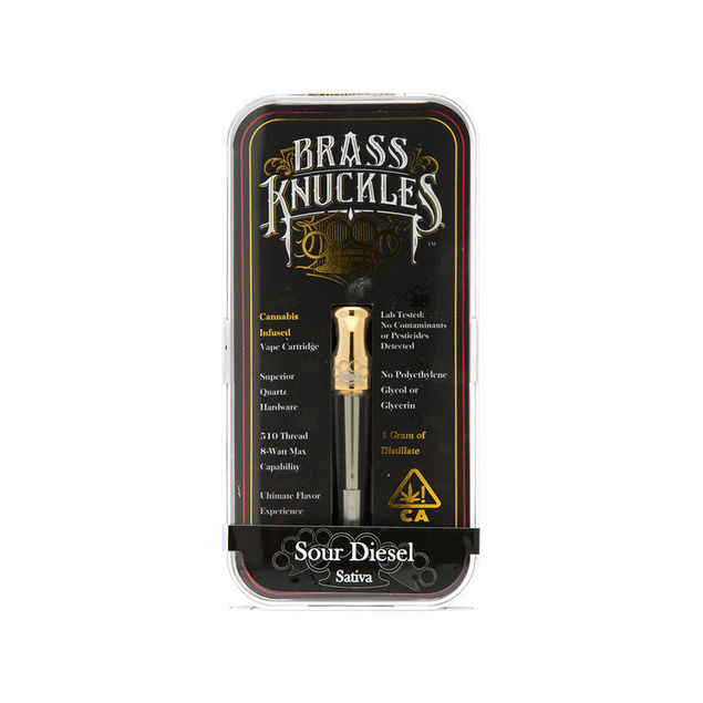 Buy Brass Knuckles Cartridge - Sativa - Sour Diesel - 65-80% THC