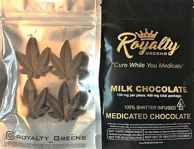 Royalty Greens Chocolate 400mg