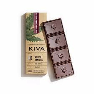 Blackberry dark chocolate bar - Kiva Confections
