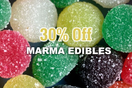 30% Off Marma's Edibles Banner