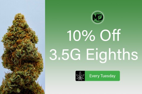 Tuesday - 10% Off - 3.5G Eighths Banner
