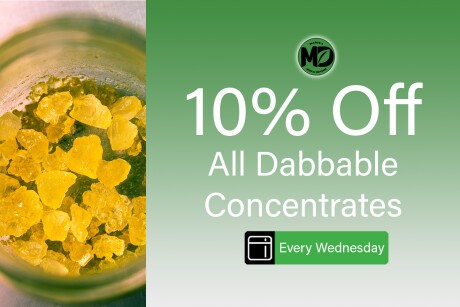 Wednesday - 10% Off All Dabbable Concentrates Banner