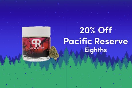20% Off Pacific Reserve 8ths Banner