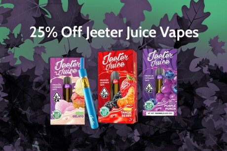 25% Off Jeeter Juice Vapes! Banner