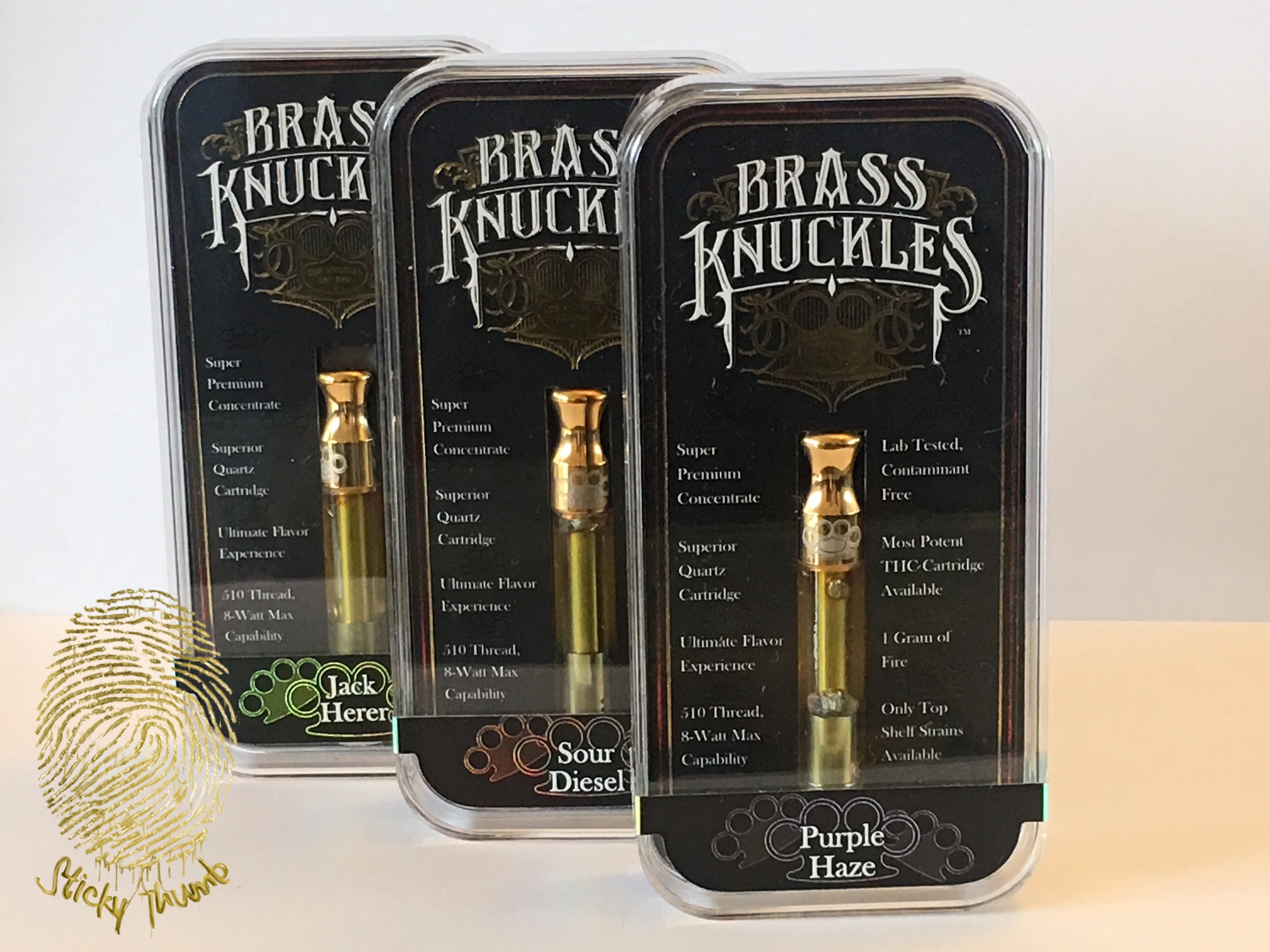 Brass Knuckles 900mAh Battery (510 Thread) Adjustable Voltage w
