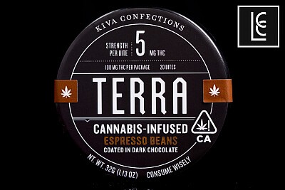 kiva terra 100mg espresso beans GR