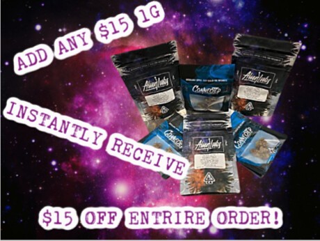 Add any $15 1g and instantly receive $15 off your entire order! Banner
