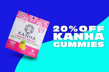 20% Off Kanha Gummies. Banner