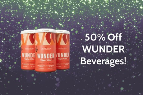 50% Off Wunder Beverages! Banner