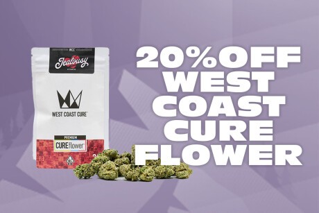 20% Off West Coast Cure Flower Banner