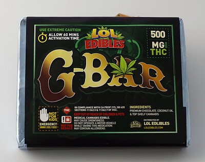 Lol edibles G- Bar 500 mg 