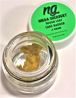 NG sugar leaf cake badder Mega Sherbert .5g