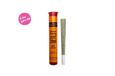 5 GetLit Pre-rolls for $41.99 + taxes and fees Banner