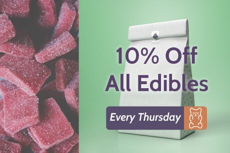 ALL DAY Thursday! 10% Off Edibles Banner