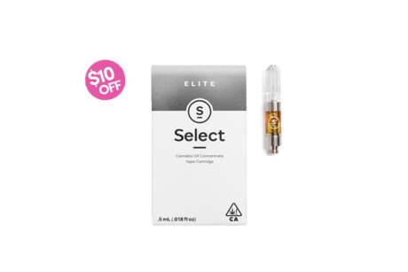 $10 off ANY Select .5g Cart! Banner